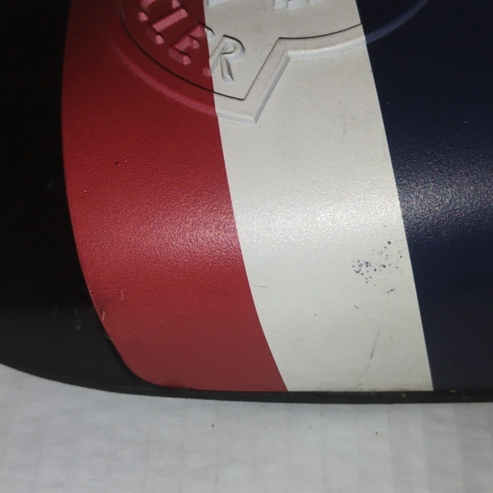 Moncler Mens Basile Slides. Size 46 (US 12). Red White and Blue in color. - Picture 3 of 13